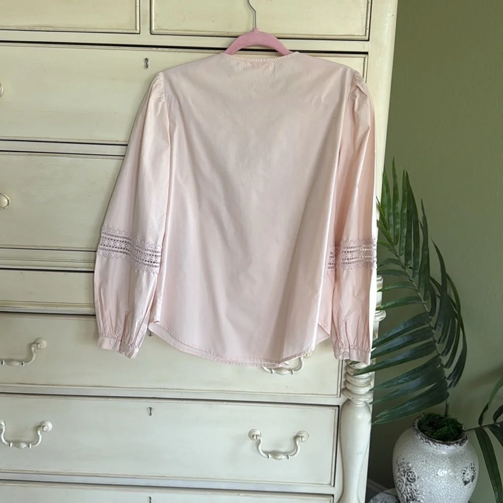 Tory Burch Marissa Top in Porcelain Pink size 4